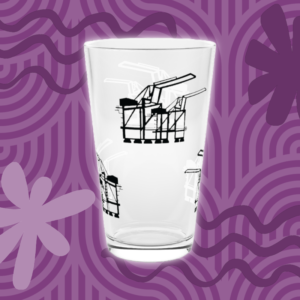 The Dinos Pint Glass, 16oz