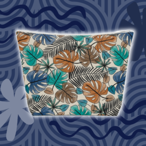 Sea Shore Monstera Palm Make Up Bag